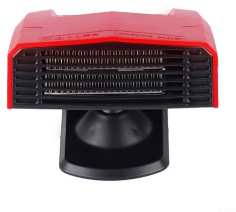 Chauffage dégivreur avec rotation à 360 ° et deux ports USB, chauffage de voiture ABS 14-21 V compatible avec batterie 18 V pour utilisation en voiture ou en extérieur, rouge et noir