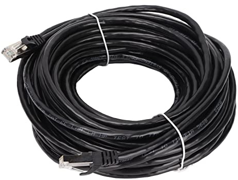 Aramox Cat6-Ethernet-Kabel, Abgeschirmtes Hochgeschwindigkeits-Internetkabel, 10 Gbit/s, RJ45 mit EMI-Schutz für PC-Router, Switch-Box, Home-Office-Rechenzentrum (#3)
