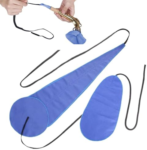 Paño Limpiador Saxofón 2 Piezas Herramientas Mantenimiento | Paño De Limpieza Para Instrumentos De Viento Para músicos estudiantes banda musical y escuela instrumentos de viento