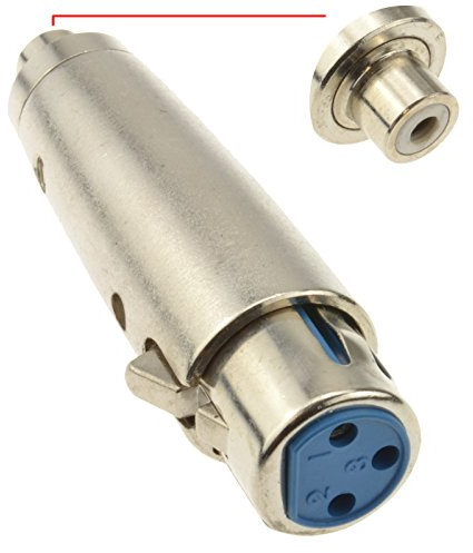 XLR 3 Broches Femelle Vers RCA Cinch Mono Femelle Bi Directional adaptateur