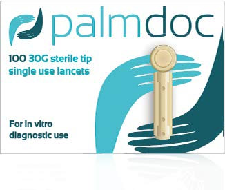 Palmdoc Single Use Lancets for Blood Glucose Monitors