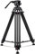 【Neigungsspannung-Design】 RAUBAY 179,8 cm Professionelle robuste Videokamera-Stativ mit Flüssigkeitskopf und QR-Platte, maximale Belastung 8 kg, Aluminium-Doppelrohr-Bein mit mittlerem Spreader DV-1