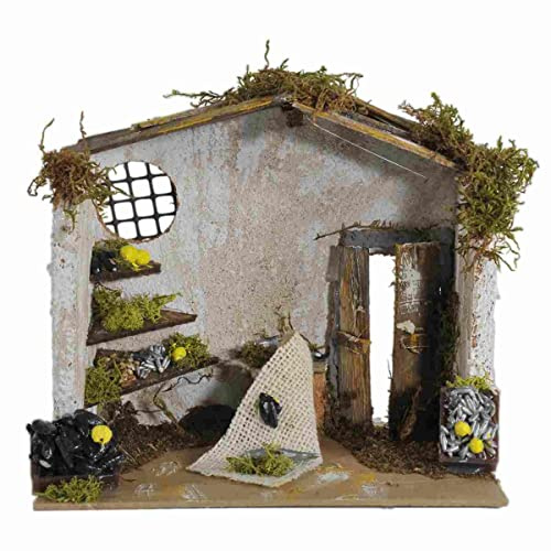 Bottega PESCIVENDOLO 20X14X18CM Accessori per PRESEPE