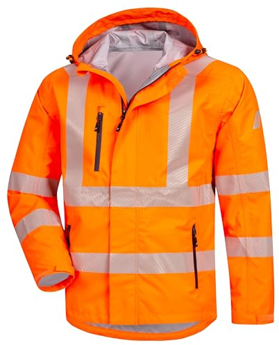 Nitras Warnschutz Regenjacke Mootion Tex Viz Plus orange