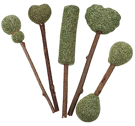 Beavorty 5 Natürliche Lutscher Das Lieblingsleckerli Der Katze Essbare Sticks Katzenspielzeug Fördert Die Zungenbewegung