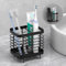 Luxspire Porta Spazzolino Acciaio Inossidabile, Porta Spazzolino e Dentifricio, Portaspazzolino Drenabile da Bagno, Contenitore da Bagno per Dentifricio, Organizzatore Multifunzionale Antiscivolo