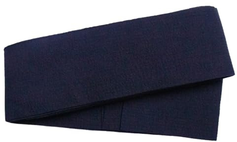Kimono Obi en coton pour homme - Ceinture traditionnelle japonaise nouée à la main - Accessoire de peignoir Yukata, noir, taille unique
