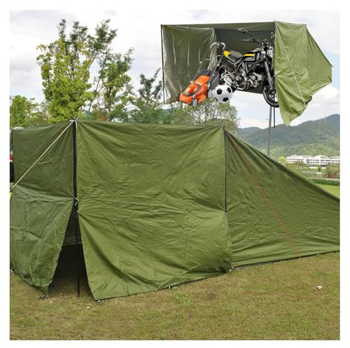 YSMSMZJK Fahrradbox mit Abnehmbarem Schattentuch Motorrad Garage Winterfest Geeignet für Camping und Radfahren Fahrrad Unterstand Lagerzelt