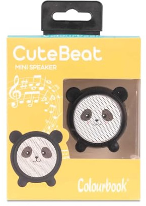 Colourbook Mini Speaker Bluetooth, Mini Altoparlante Portatile, Senza Fili (Panda Beat)