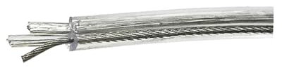 BADIKA Fili e Cavi UL (PVC) Cavo Trasparente a 2 conduttori con Cavo di Alimentazione for Lampada a Sospensione con Diametro Esterno portante in Corda d'Acciaio da 5 mm(5 Meters)