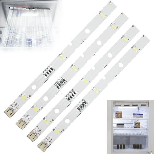 4 tiras de luz LED para frigorífico RONGSHENG/HISENSE, tiras de luz para frigorífico, compatible con Rongsheng/Hisense E349766 MDDZ-162A 1629348 DC12V