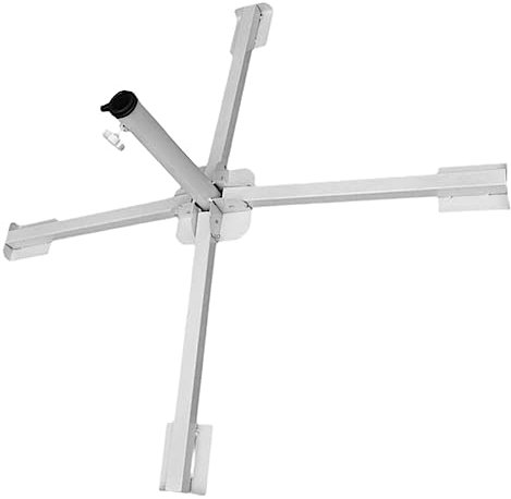 SEWOART Soporte para Sombrilla de Patio de Acero, Plegable y Ajustable