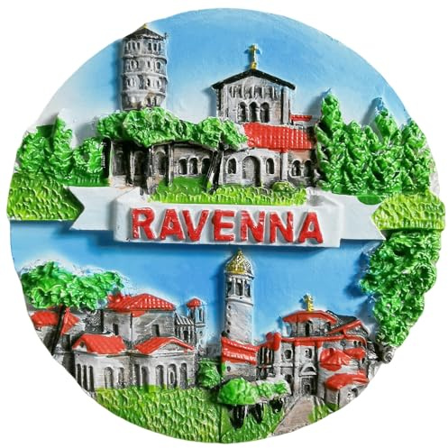 Kühlschrankmagnet Ravenna Emilia-Romagna Italien, Reise-Souvenir, Kühlschrankdekoration, Basteln, 3D-Kollektion
