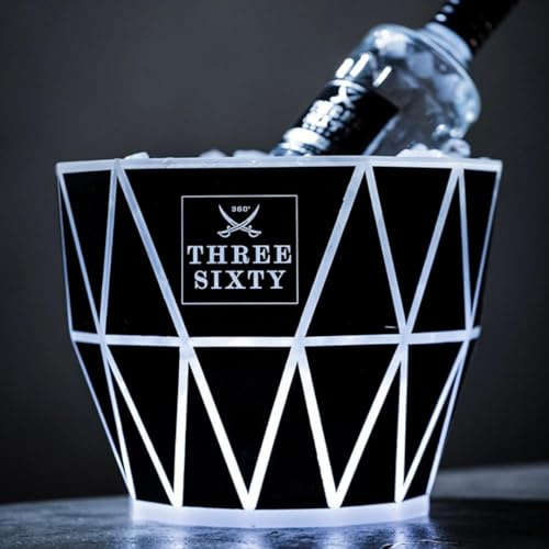 Three Sixty Vodka Flaschenkühler - Ice Bucket Premium - Für Flaschen, die im Rampenlicht stehen