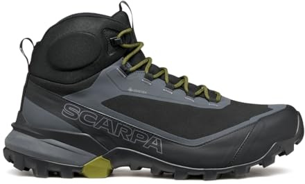 Scarpa Ribelle Cross 2 GTX - Scarponcini da Uomo, Leggeri, Impermeabili, in Gore-Tex, per Escursionismo e Trekking, Nero/Oliva., 47 EU