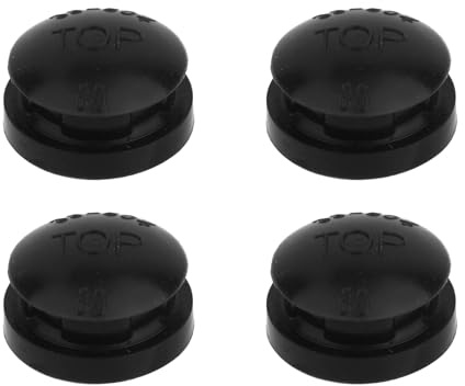 4pcs 09915 Pressure Cooker Overpressure Plugs, Durable Plastic Replacement Parts for Presto Pressure Cookers & Canners (Black)