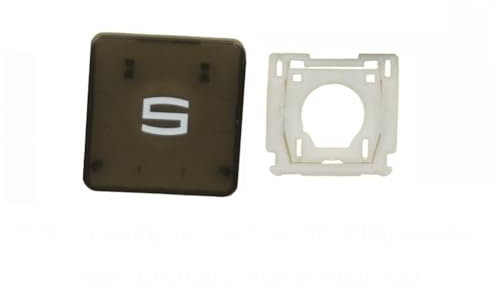 Laptop Replacement Keys Keycaps Scissor Clips Hinges for MSI Pulse 17/ Pulse 15 - B13V/B13VFK/B13VGK, MS-1585 MS-158N MS-15K2 MS-17L5 MS-17LN Laptop (S Keycap and Hinge)