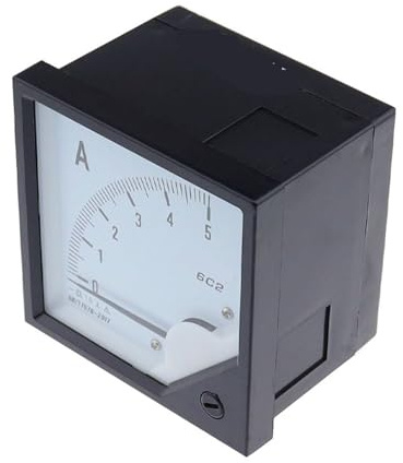 Amperometro analogico Misuratore di corrente continua analogico amperometro puntatore pannello misuratore 80 * 80mm Amp uso con shunt(75A 75mV)