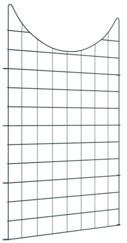 vidaXL Teichzaun Set 8 pcs Grün 50 x 80 cm Stahl,