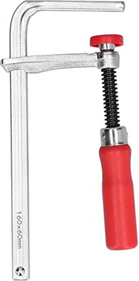 F Clamp Adjustable Aluminium Antislip Bar Clamp with Poplar Handle for Woodworking – Durable Manual Fixing Tool for Workbenches and Joinery (160 * 60mm)