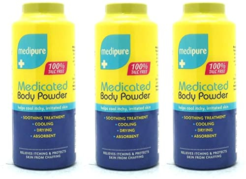 3 polvos medipure para el cuerpo