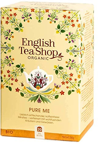 English Tea Shop - Infusion Élimination - Tisane détox bio au fenouil, curcuma et menthe poivrée - Boîte de 20 sachets