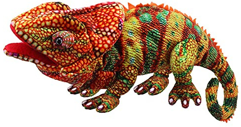 The puppet Company - Grandi Creature - Marionetta Camaleonte (Arancione), 45 centimetri