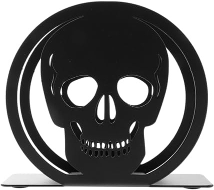 - Serviettenhalter Halloween- Thema Serviettenhalter mit Ausgeschnittenem - Design Dekorativer Schwarzer Papierserviettenhalter aus Eisen Papierserviettenhalter für