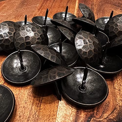 Clavos dekorative Nägel, 3,8 cm, Kupfer, geschmiedet, gehämmert, für Holzmöbel, Polsternägel, rustikale Antik-Optik, 50 Stück Sidco Supply