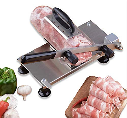Rebanadora manual de carne congelada Cuchilla de carne, para olla caliente Hogar Cocina Comercial Carne de cordero Rollo Cortar verduras duras Rebanadoras, 0.5-25 mm