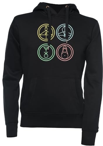 Vendax The Owl House Glyphs Unisexo Sudadera con Capucha Negro
