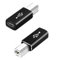 FirSea 2PCS Adaptador Tipo C Hembra A USB B Macho, Conector De Conversión USB Tipo C A USB B Compatible con Impresoras, Midi, Pianos Eléctricos, Sintetizadores Portátiles Tipo C Y Más (Negro)