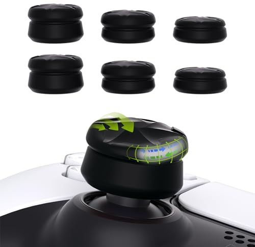 playvital Capuchon pour ps5 Manette Protection Stick Analog pour ps5 Edge | Joystick Grips Caps pour Xbox Core/Xbox One/Elite Series 2/Switch Pro,Razor Thumbstick Cover pour ps4-Noir,3 Paires