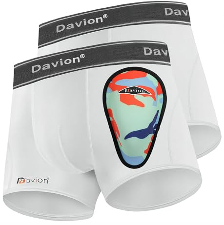 Davion Baseball Cup Youth Boys Underwear with Protective Athletic Cup