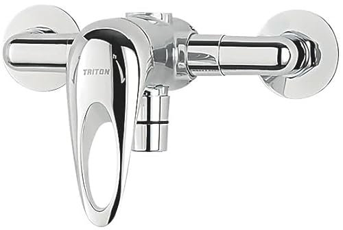 KAHO Exposed Manual Mixer Shower Valve Fixed Chrome, Delivers 3Ltr/min at 0.1bar, Manual Lever Exposed Valve, Suitable for High & Low Pressure Systems, 1 in Pack