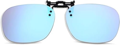 KECHIO Lunettes aveugles à clipser - Résistantes aux chocs - Pour daltonien rouge et vert - Pour intérieur et extérieur - 10, bleu