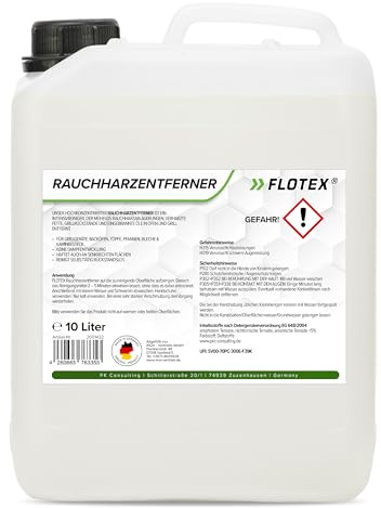 FLOTEX - 10L Rauchharzentferner I Backofenreiniger extra stark I Grillreiniger Gasgrill I Extrem kraftvoller Grillrost Reiniger I Rauchharzentferner Konzentrat dank effektiver Formel