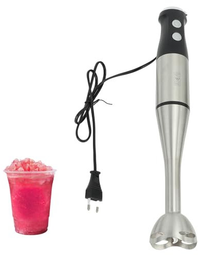 Frullatore a Immersione, Frullatore Manuale con Lame in Acciaio Inossidabile, Frullatore Elettrico Bacchetta Frullatore Immersione per Bicchiere Tritatutto Frusta Uova Frullati