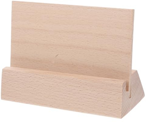 CAXUSD Kartenfächer Desktop-kalender-displayständer Visitenkartenhalter-ständer Holzkalenderständer Stabile Basis Foto-memo- Bürodekor