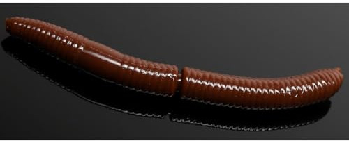 Libra Lures Fatty D'Worm Knoblauch Forellen Köder Tauwurm Imitation Zander Huchen Süßwasser Schwimmend 6,5cm 10 Stück Raubfisch