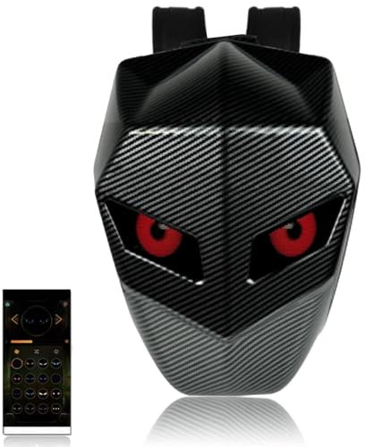 Motorrad-Rucksack für Herren, Rucksack mit Programmierbarem LED-Bildschirm, Wasserdichte Hartschalen-Helmtasche, Laptop-Rucksack mit Großem Stauraum, Bequemer, Verstellbarer