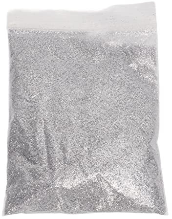Feiner Glitzer, handwerklicher Glitzer, Nagelglitzer, Gesichtsglitzer für Frauen, Haarglitzer, Körperglitzer, Glitzerpuder, kosmetischer Glitzer für Lidschatten, Lippen (Silber)