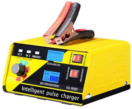 WANGBINGXING LadegeräT Autobatterie 260 W Schnellladegerät for Autobatterien, fünfstufige Reparatur, große Leistung, 12-24 V, 20 A, LKW-Batterieladegeräte mit Impulsreparatur Autobatterie LadegeräTe