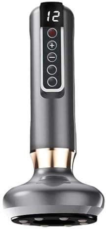 Cellulite-Gerät mit 12 Gängen, LED-Display, Cellulite-Massagegerät, kabellos, wiederaufladbar, vibrierendes Massagegerät, 12 Heizstufen + 12 Stärken Cellulite-Entferner, für Arme, Beine, Rücken, Bauch