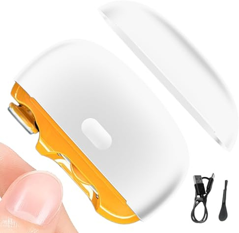 Tagliaunghie elettrico,Lucidatrice per unghie con luce LED 2 velocità,Tagliatrice per unghie ricaricabile USB | Per uomo donna bambini bambini genitori e anziani