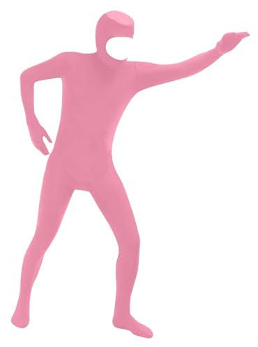 Halloween Costumes Adults Women Men Zentai Suit Morph Suit, Full-Body Costume for Role Play & Halloween, Stretchy Orange Bodysuit with Face Opening, Great for Cosplay, Parties, Performances,180CM