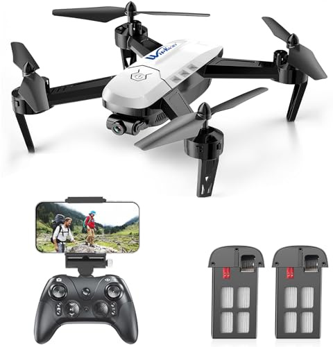 Wipkviey T6 Drone avec Caméra - Drone FPV HD 1080P avec WiFi en Direct, Maintien d‘Altitude, 3D Flip, Contrôle gestuel, Commande vocale, Idéal pour Débutants Adultes et Enfants