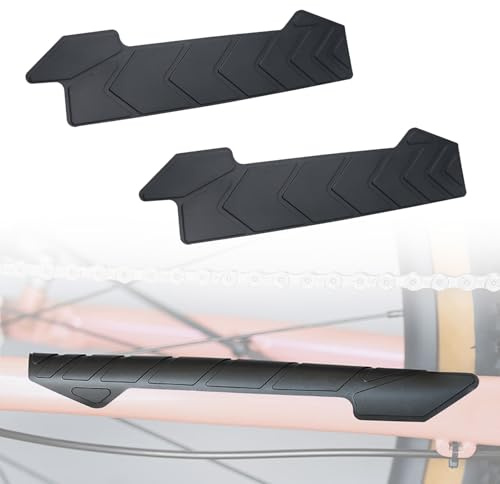 Verazquy 2-Pack Chainstay Protector for Bikes, Universal Fit, Self-Adhesive Chain Guard, Durable Frame Protection Tape Against Scratches.