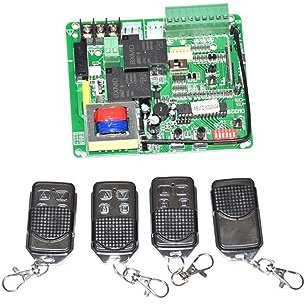 Abridor de portón corredizo, Abridor de puerta corredera, placa circuito Motor, controlador tarjeta, base PCB con Control remoto(4 remote control kit)