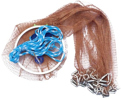 DOITOOL Red de Pesca Portátil de Nylon Malla de Alta Precisión y Diseño 360° para Captura de Cangrejos de Río y Langostinos